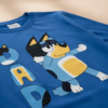 azul_03 Camiseta Manga Longa Bluey Personagem Bandit Pai