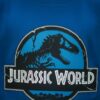 jurassicworld-inf-azul_03 Camiseta Infantil Jurassic World Dinossauro Azul Royal