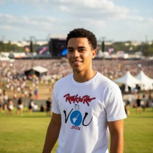 rir0001 Camiseta Rock In Rio Eu Vou 2026 Festival Música Unissex