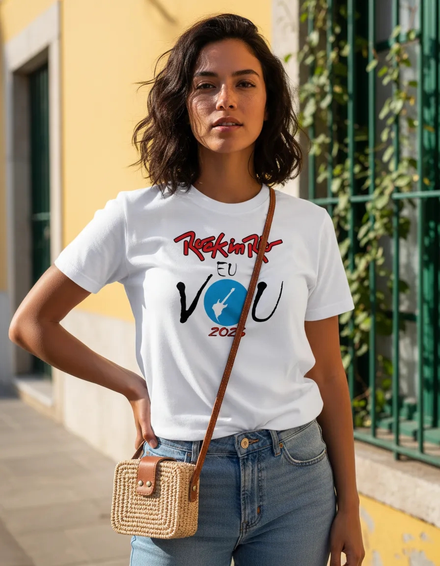 Camiseta Rock In Rio Eu Vou 2026 Festival Música Unissex