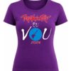 Camiseta Baby Look Unissex Rock In Rio 2026 Eu Vou Roxa