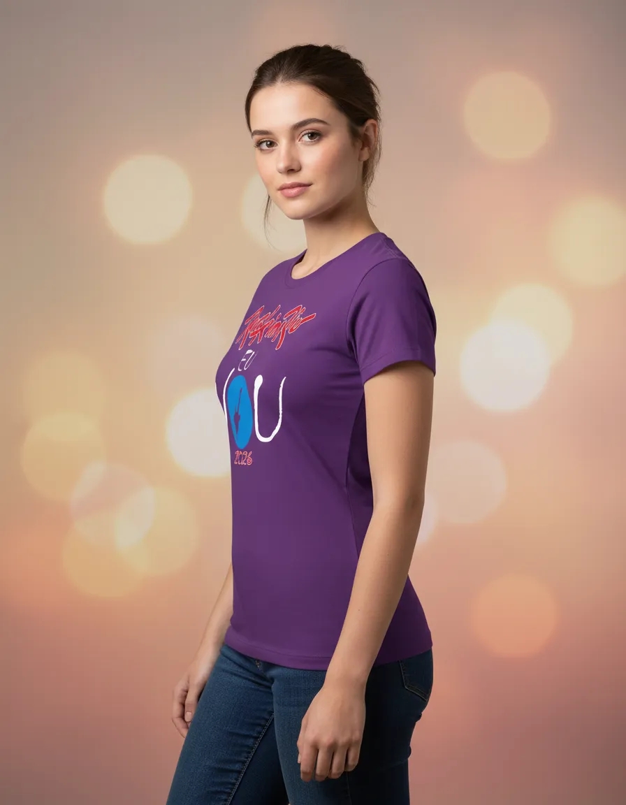 Camiseta Baby Look Unissex Rock In Rio 2026 Eu Vou Roxa