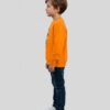 4 Blusa Moletom Algodão Flanelado Infantil Unissex Laranja Steven Universo Estampa Silk Screen Manual
