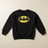 D_NQ_NP_2X_601824-MLA112596485801_062026-F Blusa Moletom Algodão Flanelado Infantil Unissex Silk Screen Premium Batman Cor Preta