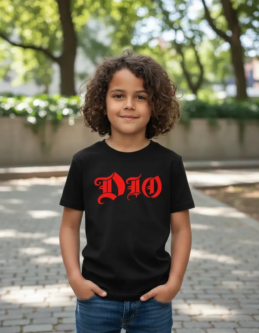 Camiseta Preta Infantil Ronnie James Dio mlr