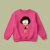 Blusa Moletom Flanelado Rosa Infantil Unissex Irmão do Jorel Estampa Silk Screen Manual Spe