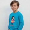 D_NQ_NP_2X_627364-MLA114426838357_072026-F Blusa Moletom Algodão Flanelado Infantil Unissex Azulturquesa Steven Universo Estampa Silk Screen