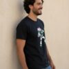 Camiseta Manga Curta Adulto Unissex Preta Buzz Ligthyear Toy Story