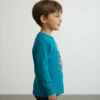 D_NQ_NP_2X_641478-MLB111400467863_052026-F Camiseta Blippi Infantil Manga Longa Personagem Youtuber Azul-Turquesa
