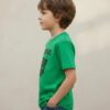 D_NQ_NP_2X_654129-MLA113191051512_072026-F Camiseta Manga Curta Malha PV Infantil Unissex Verde Transformers Estampa Silk Screen Manual Premium