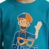 D_NQ_NP_2X_662595-MLB111400080325_052026-F Camiseta Blippi Infantil Manga Longa Personagem Youtuber Azul-Turquesa