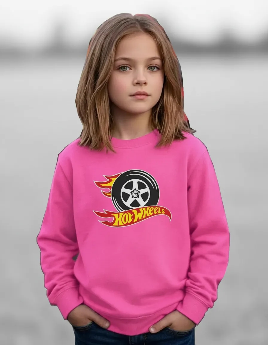 Moletom Hot Wheels Infantil Premium ( Rosa )