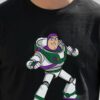 Camiseta Manga Curta Adulto Unissex Preta Buzz Ligthyear Toy Story