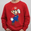 D_NQ_NP_2X_746432-MLB113473127971_062026-F Moletom Algodão Flanelado Vermelho Infantil Super Mario Bros