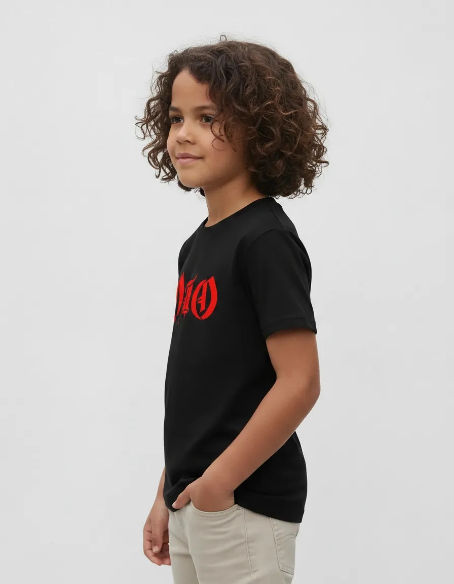 Camiseta Preta Infantil Ronnie James Dio mlr