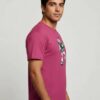Camiseta Malha PV Manga Curta Adulto Unissex Rosa Buzz Lightyear Toy Story Estampa Silk Screen Manual Prime mlc