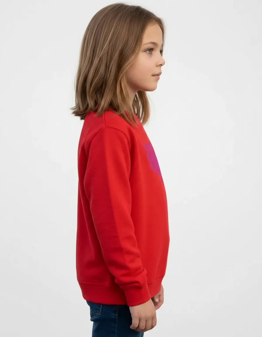 Blusa Moletom Flanelado Infantil Corujita Vermelha Menino Menina Estampa Silk Screen Manual High Quality ML