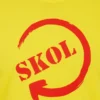 Camiseta Amarela Adulto Unissex Skol Silk Screen Manual mlc