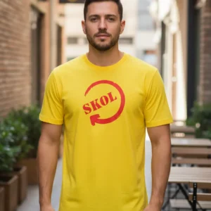 D_NQ_NP_2X_905097-MLB105479025526_012026-F-camiseta-skol-amarela-masculina-logo-estampado Camiseta Amarela Adulto Unissex Skol Silk Screen Manual mlc