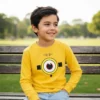 D_NQ_NP_2X_913362-MLA111721311320_062026-F Camiseta Manga Comprida Longa Unissex Infantil Silk Screen Premium Minions Amarela