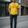 Camiseta Amarela Adulto Unissex Skol Silk Screen Manual mlc
