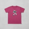 Camiseta Malha PV Manga Curta Adulto Unissex Rosa Buzz Lightyear Toy Story Estampa Silk Screen Manual Prime mlc