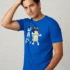 D_NQ_NP_2X_941444-MLB114327883995_072026-F-camiseta-bluey-adulto-tradicional- Camiseta Masculina Desenho Pai Bluey Bandit Tradicional Cor Azul-Royal