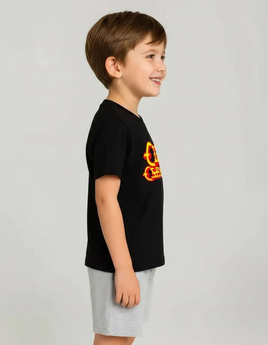 D_NQ_NP_2X_950106-MLB115310778657_072026-F-camiseta-manga-curta-infantil-unissex-preta-logo-ozzy Camiseta Infantil Unissex Preta Ozzy Osbourne Silk Screen mlc