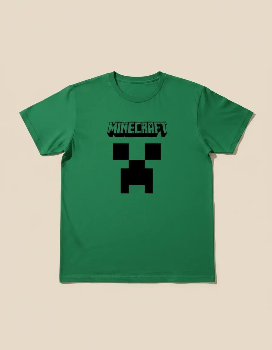 D_NQ_NP_2X_963662-MLA113793397766_072026-F-camiseta-manga-curta-adulto-unissex-verde-minecraft Camiseta Manga Curta Adulto Unissex Verde Minecraft Creeper mlc