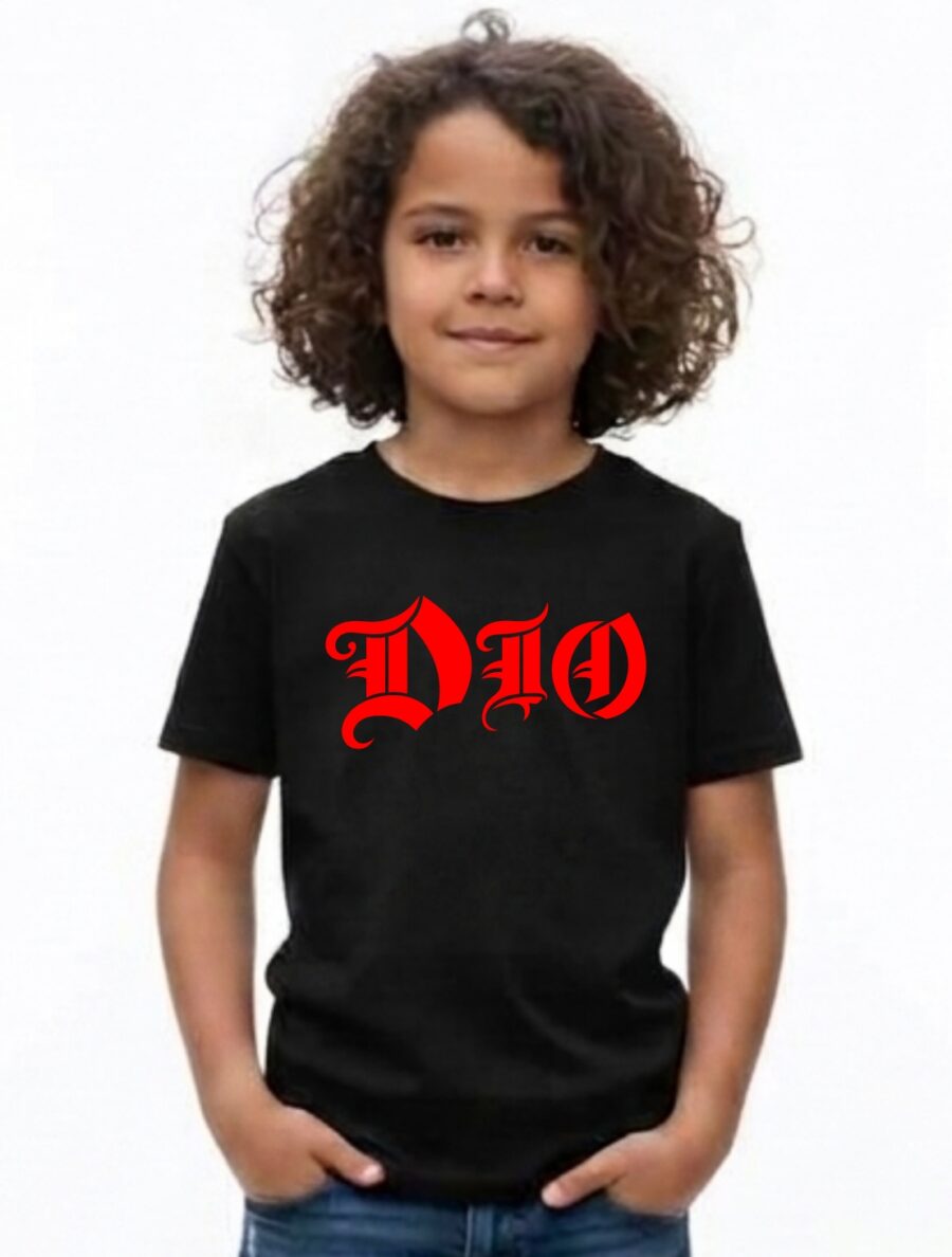 Camiseta Preta Infantil Ronnie James Dio mlr