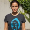 Camiseta Preta Baby Look Pj Masks Ninja Noturno mlr