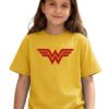 Camiseta Infantil Unissex Mulher Maravilha mlr