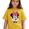 1 Camiseta Manga Curta Infantil Unissex Minnie Mouse mlr