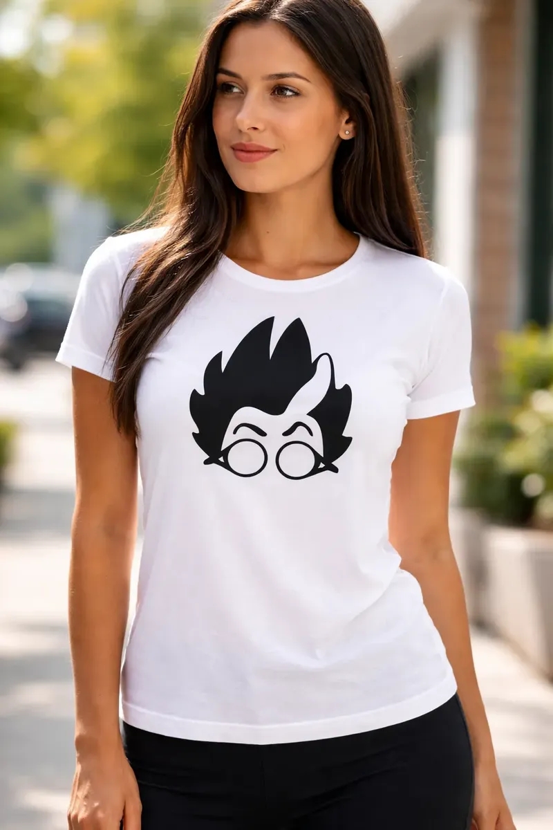 Camiseta Branca Feminina Pj Masks Romeo ( Baby Look ) mlc