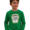 10 Camiseta Manga Longa Unissex Infantil Mostarda mlc