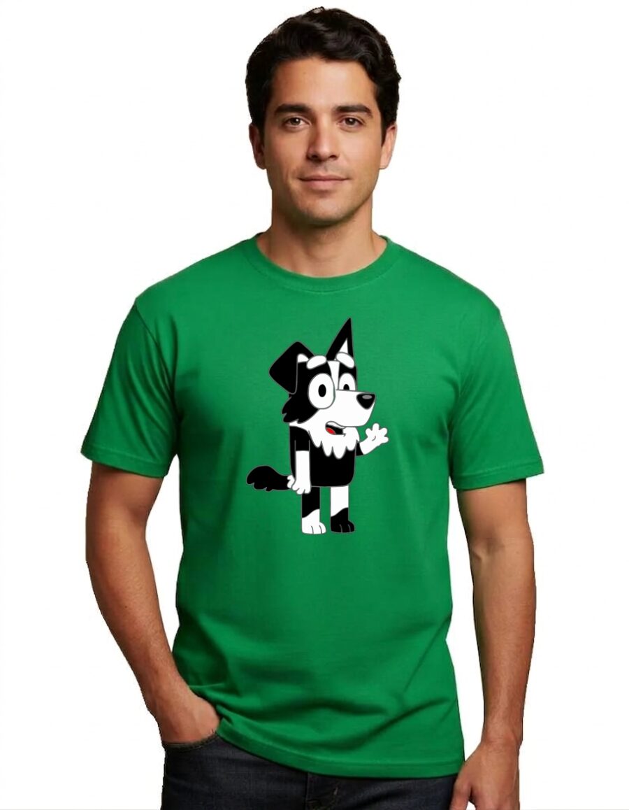 11 Camiseta Manga Curta Adulto Unissex Mackenzie Bluey mlr