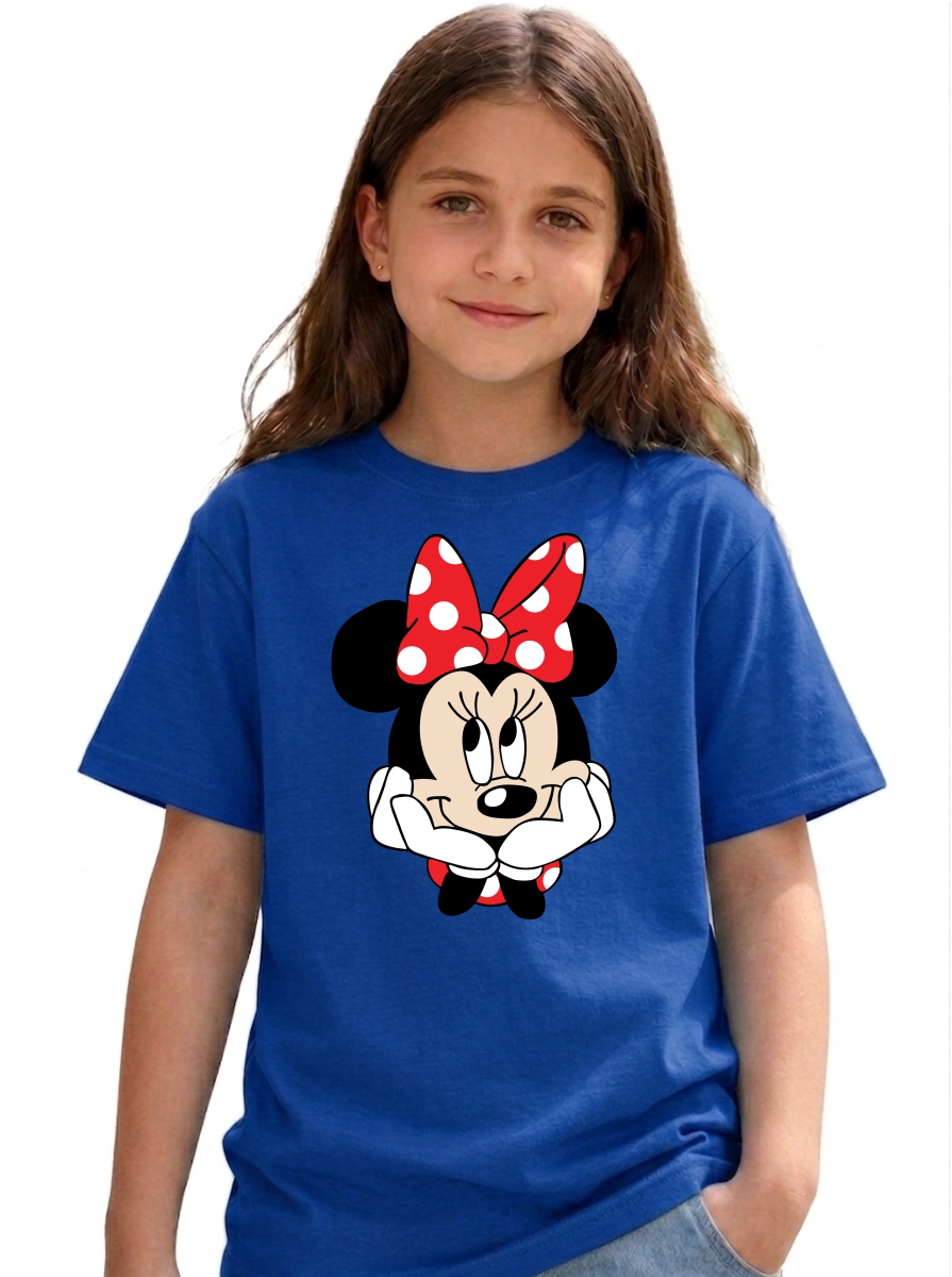 2 Camiseta Manga Curta Infantil Unissex Minnie Mouse mlr