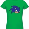 Camiseta Verde Baby Look Sonic the Hedgehog spe
