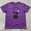 Camiseta Roxa Manga Curta m&m Baby Look Piscadinha Divertido mlc