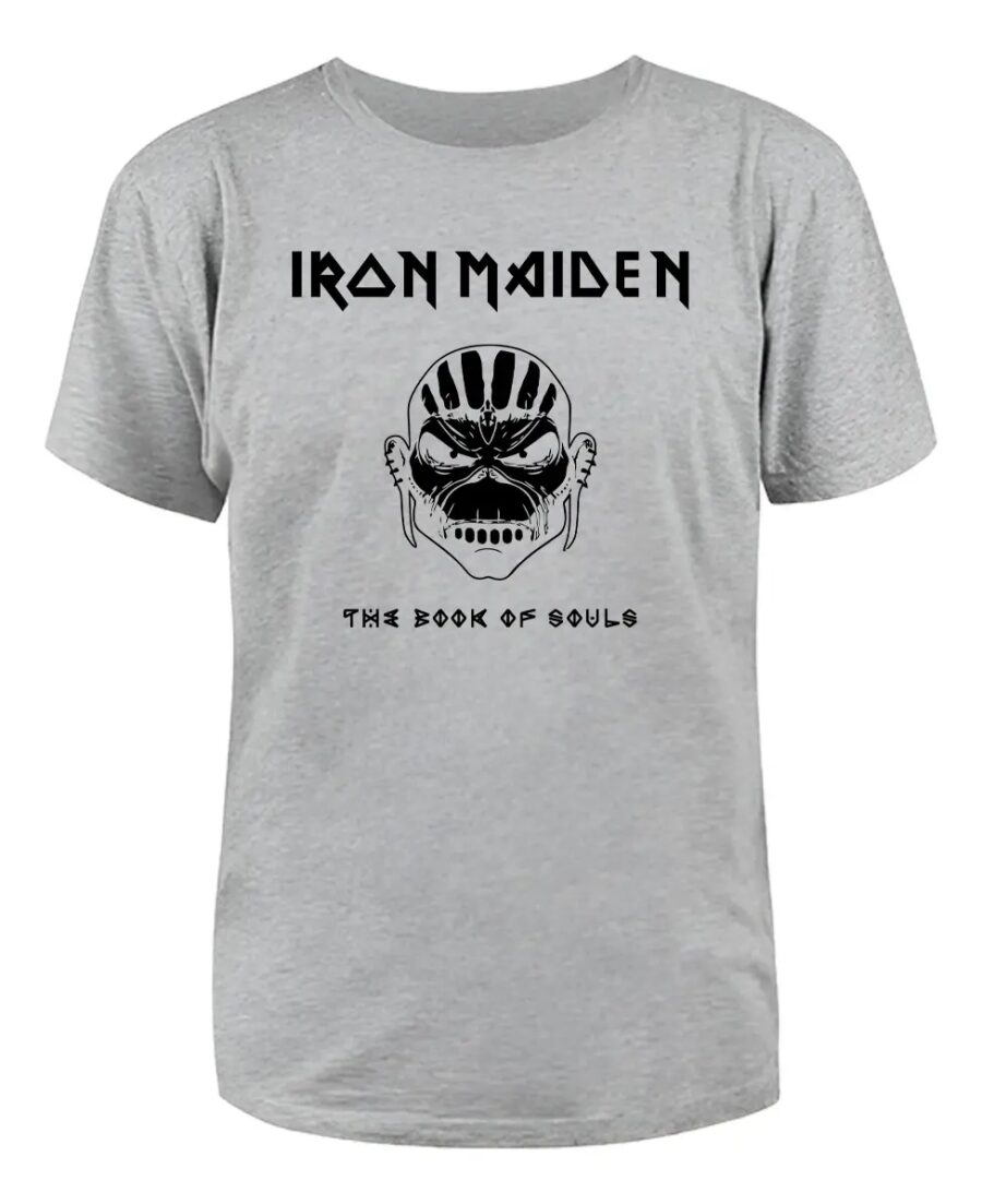 2 Camiseta Cinza Adulto Masculino Unissex Iron Maiden The Book Of Souls mlc