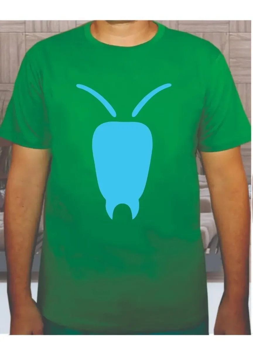 Camiseta Verde Masculino Adulto Aventureiros Luccas Neto mlc