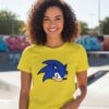 Camiseta Amarela Baby Look Sonic the Hedgehog mlc