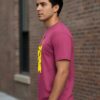 Camiseta Rosa Manga Curta Adulto Unissex Pokémon Pikachu mlc