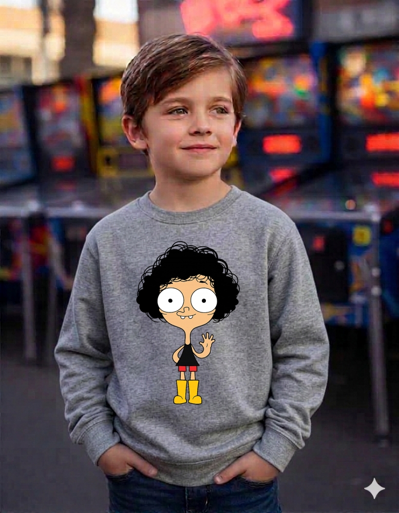 Moletom Irmão do Jorel Infantil ( Cinza )