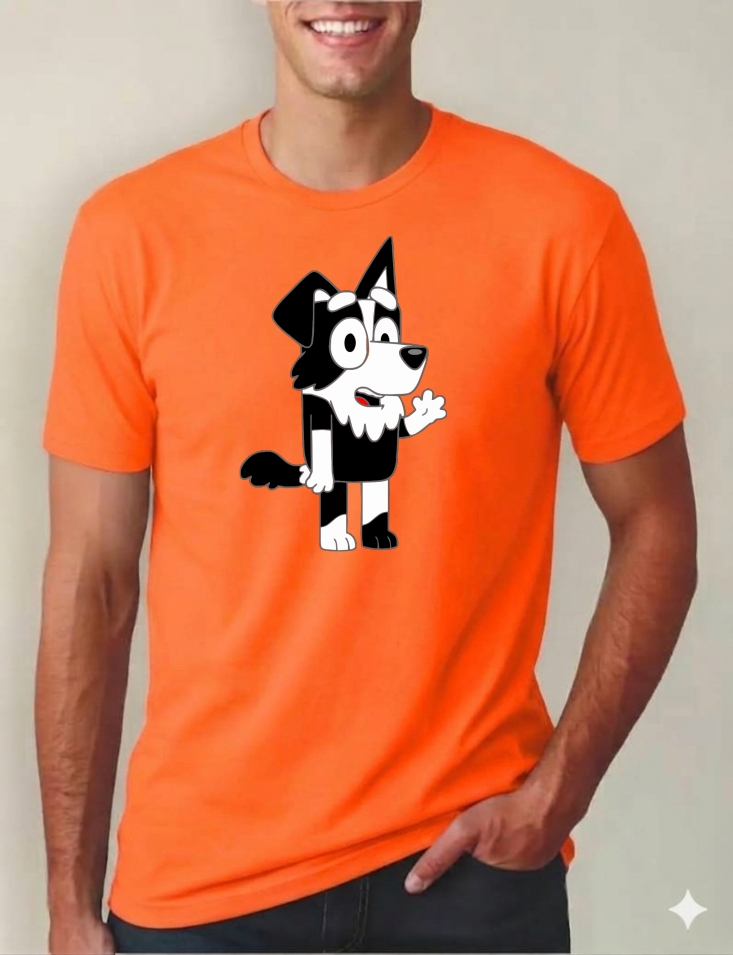 6 Camiseta Manga Curta Adulto Unissex Mackenzie Bluey mlr