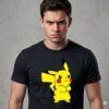 Camiseta Manga Curta Adulto Unissex Pokemon Pikachu mlc