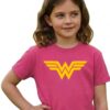 Camiseta Infantil Unissex Mulher Maravilha mlr