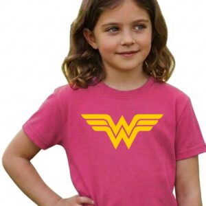 9 Camiseta Infantil Unissex Mulher Maravilha mlc
