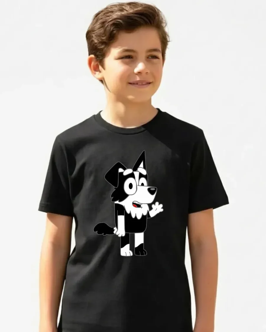 Camiseta Manga Curta Infantil Bluey Mackenzie mlc