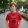 Camiseta Vermelha Infantil M&m mlc